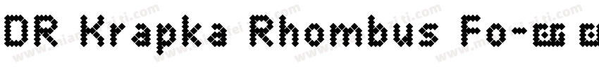 DR Krapka Rhombus Fo字体转换